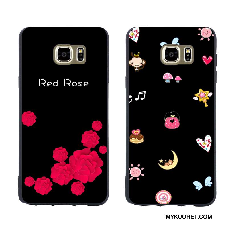 Kuori Samsung Galaxy Note 5 Luova Murtumaton Persoonallisuus, Kotelo Samsung Galaxy Note 5 Laukut Trendi Musta