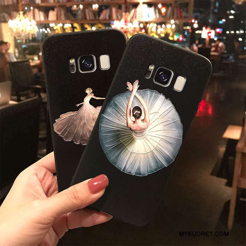 Kuori Samsung Galaxy Note 5 Sarjakuva Musta Puhelimen Kuoret, Kotelo Samsung Galaxy Note 5 Silikoni Ripustettavat Koristeet Trendi