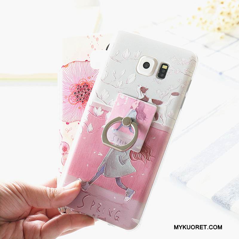 Kuori Samsung Galaxy Note 5 Silikoni Murtumaton Jauhe, Kotelo Samsung Galaxy Note 5 Kohokuviointi Rengas Puhelimen Kuoret