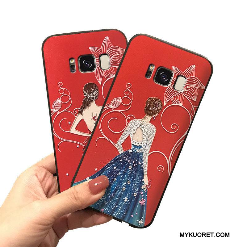 Kuori Samsung Galaxy Note 5 Silikoni Persoonallisuus Punainen, Kotelo Samsung Galaxy Note 5 Ripustettavat Koristeet Puhelimen Kuoret