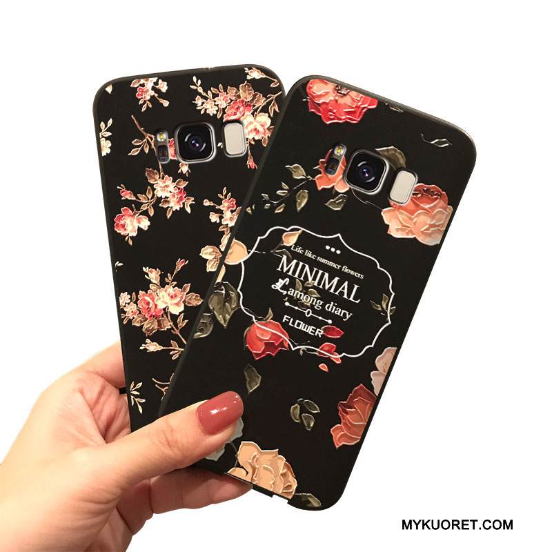 Kuori Samsung Galaxy Note 5 Silikoni Ripustettavat Koristeet Persoonallisuus, Kotelo Samsung Galaxy Note 5 Musta Trendi