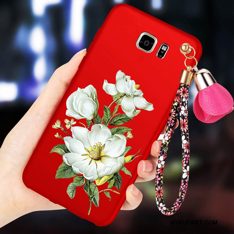 Kuori Samsung Galaxy Note 5 Suojaus Murtumaton Punainen, Kotelo Samsung Galaxy Note 5 Pehmeä Neste Pesty Suede Trendi