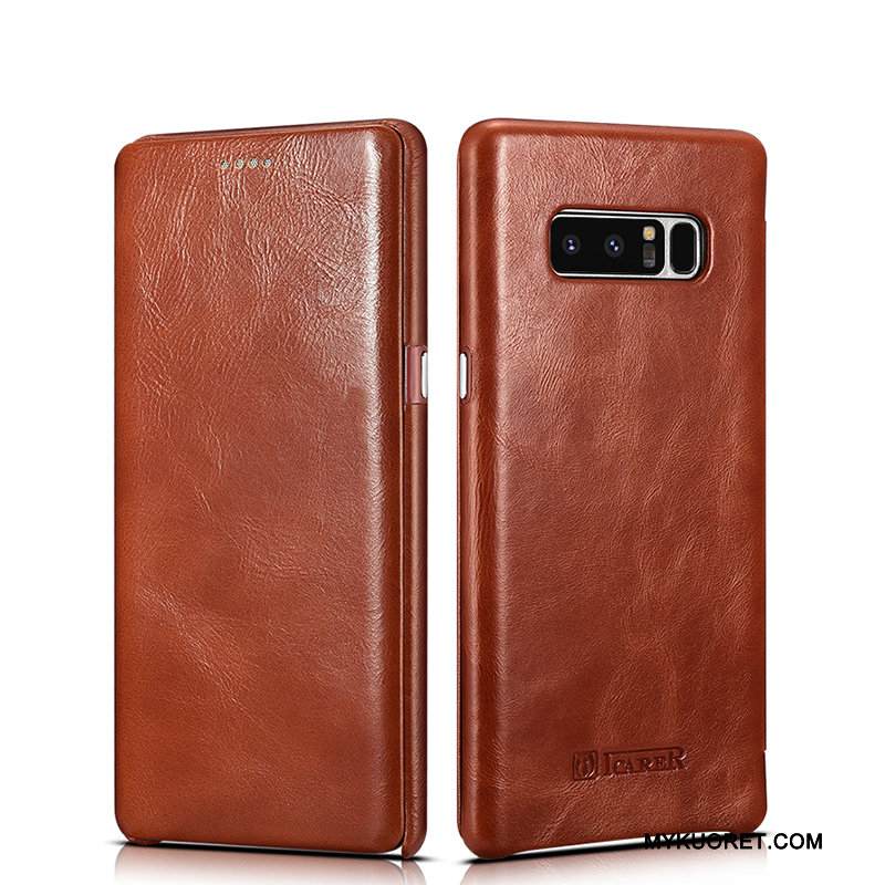Kuori Samsung Galaxy Note 8 Laukut Puhelimen Kuoret Liiketoiminta, Kotelo Samsung Galaxy Note 8 Nahka