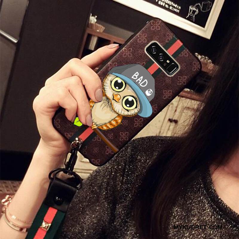 Kuori Samsung Galaxy Note 8 Laukut Puhelimen Kuoret Ripustettavat Koristeet, Kotelo Samsung Galaxy Note 8 Pehmeä Neste Sininen Murtumaton