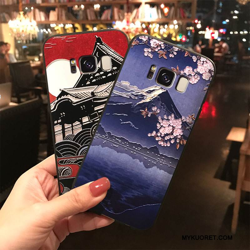 Kuori Samsung Galaxy Note 8 Silikoni Violetti Puhelimen Kuoret, Kotelo Samsung Galaxy Note 8 Tuuli Ripustettavat Koristeet