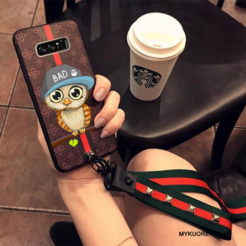 Kuori Samsung Galaxy Note 8 Suojaus Ripustettavat Koristeet Persoonallisuus, Kotelo Samsung Galaxy Note 8 Laukut Puhelimen Kuoret Sininen