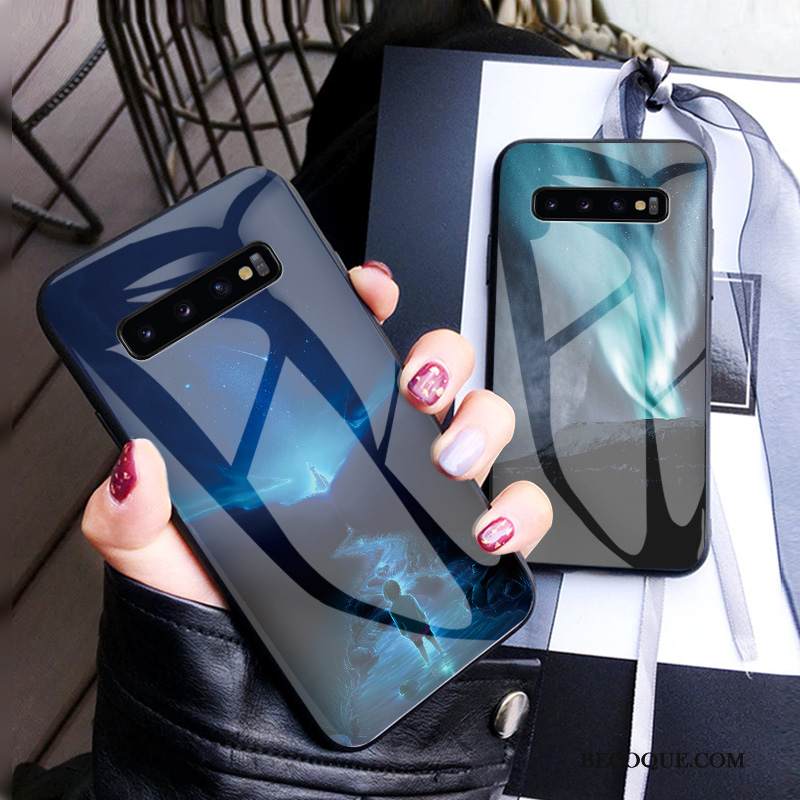 Kuori Samsung Galaxy S10 Luova Net Red Persoonallisuus, Kotelo Samsung Galaxy S10 Tila Ripustettavat Koristeet Lasi