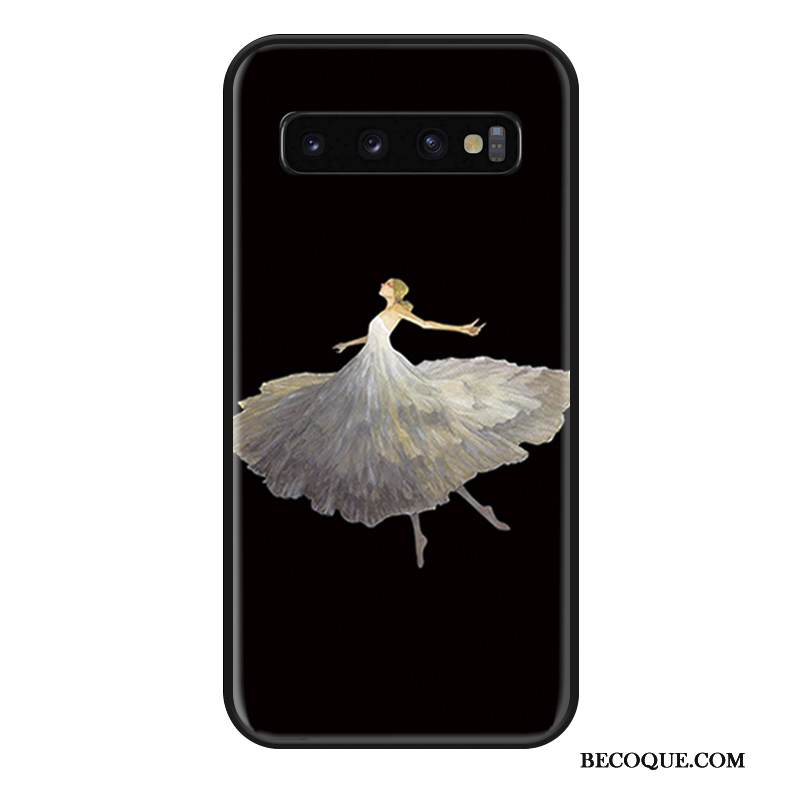 Kuori Samsung Galaxy S10+ Silikoni Puhelimen Kuoret Murtumaton, Kotelo Samsung Galaxy S10+ Pehmeä Neste Ihana Persoonallisuus