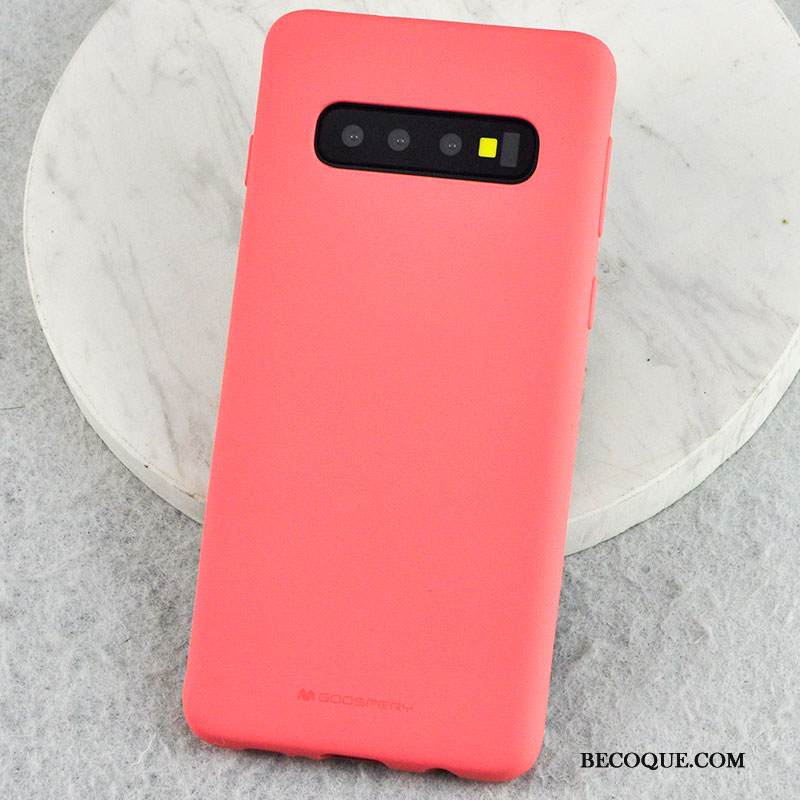 Kuori Samsung Galaxy S10+ Silikoni Tuntea Murtumaton, Kotelo Samsung Galaxy S10+ Suojaus Puhelimen Kuoret Läpinäkyvä