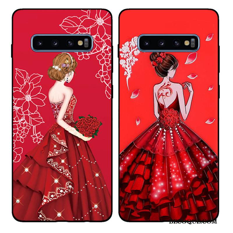 Kuori Samsung Galaxy S10+ Tila Punainen Puhelimen Kuoret, Kotelo Samsung Galaxy S10+ Silikoni Kustannukset Muokata