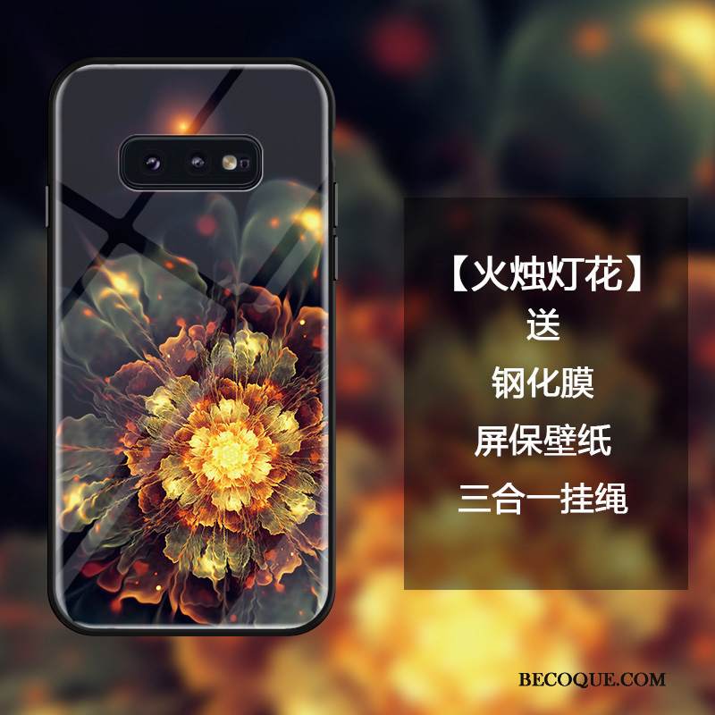 Kuori Samsung Galaxy S10e Luova Tide-brändi Net Red, Kotelo Samsung Galaxy S10e Laukut Puhelimen Kuoret Keltainen