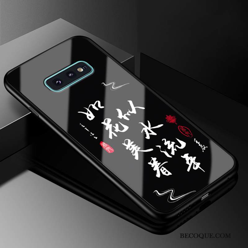 Kuori Samsung Galaxy S10e Silikoni Lasi Kova, Kotelo Samsung Galaxy S10e Laukut Persoonallisuus Murtumaton