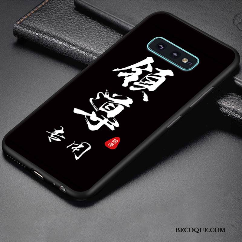 Kuori Samsung Galaxy S10e Suojaus Persoonallisuus Murtumaton, Kotelo Samsung Galaxy S10e Silikoni Trendi Musta