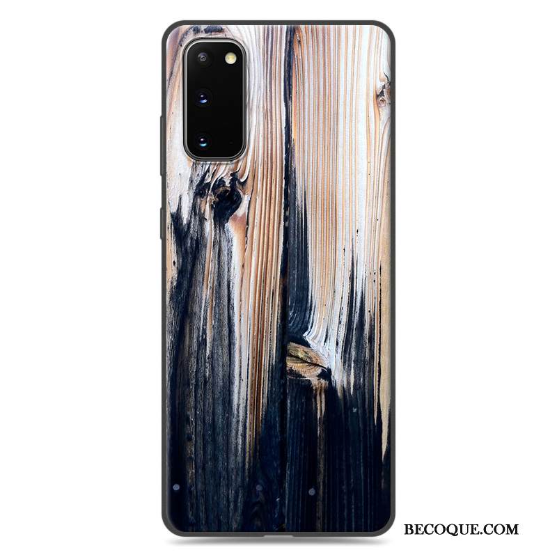 Kuori Samsung Galaxy S20 Pehmeä Neste Yksinkertainen Sininen, Kotelo Samsung Galaxy S20 Puulajit Pesty Suede Puhelimen Kuoret