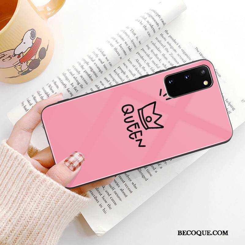 Kuori Samsung Galaxy S20 Sarjakuva Lasi Persoonallisuus, Kotelo Samsung Galaxy S20 Pehmeä Neste Puhelimen Kuoret Jauhe