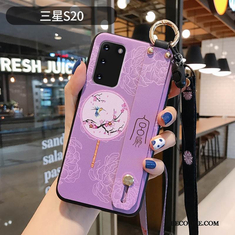 Kuori Samsung Galaxy S20 Silikoni Murtumaton Kiinalainen Tyyli, Kotelo Samsung Galaxy S20 Laukut Puhelimen Kuoret Tuuli