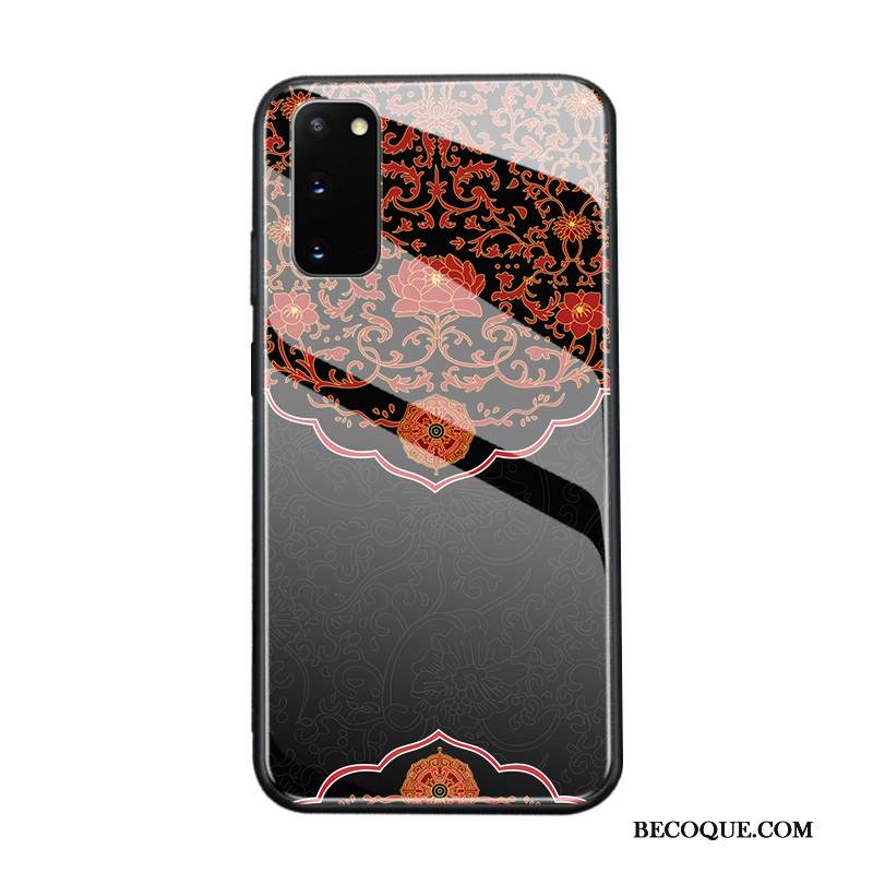 Kuori Samsung Galaxy S20 Silikoni Puhelimen Kuoret Kiinalainen Tyyli, Kotelo Samsung Galaxy S20 Luova Tide-brändi Lasi