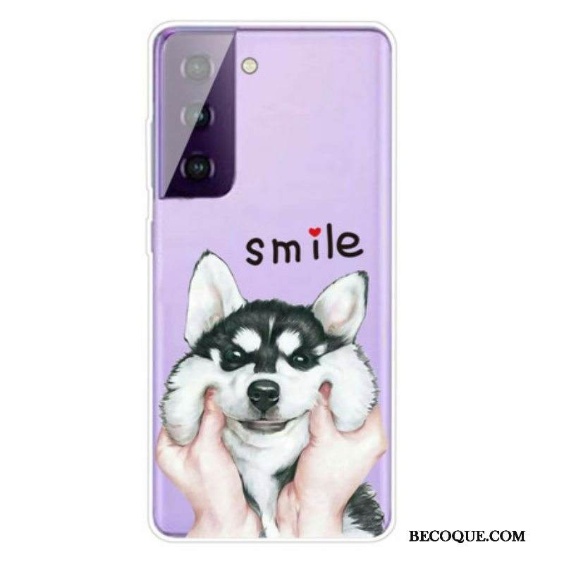Kuori Samsung Galaxy S21 5G Hymyile Koira