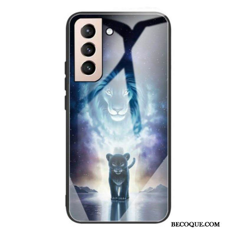 Kuori Samsung Galaxy S21 FE Lion Cub Karkaistu Lasi