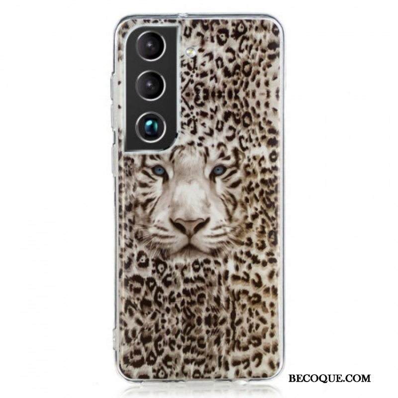 Kuori Samsung Galaxy S22 5G Leopardi Loisteputki