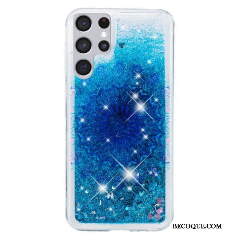 Kuori Samsung Galaxy S22 Ultra 5G Glitter Mandala