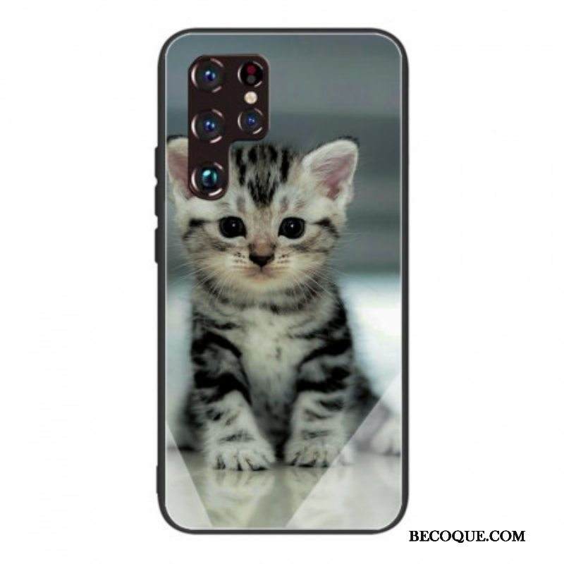 Kuori Samsung Galaxy S22 Ultra 5G Kitten Karkaistu Lasi