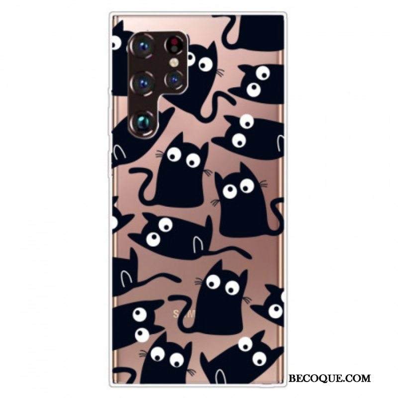 Kuori Samsung Galaxy S22 Ultra 5G Mustat Hiiret