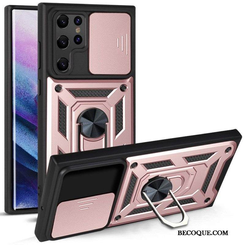 Kuori Samsung Galaxy S22 Ultra 5G Suunniteltu Linssin Pidike Ja Suojat