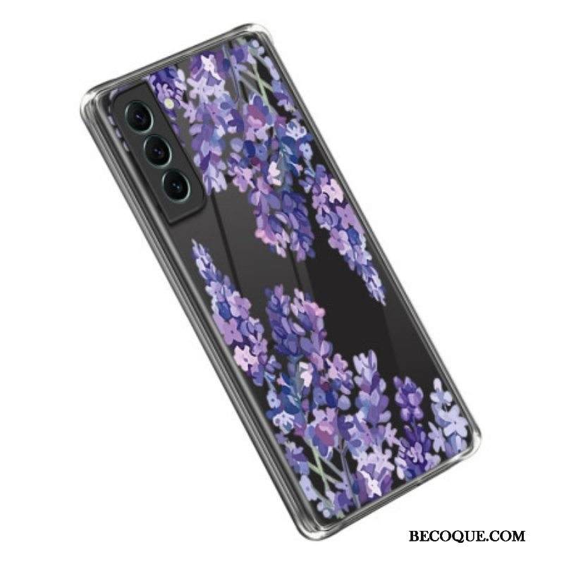 Kuori Samsung Galaxy S23 5G Saumattomat Violetit Kukat