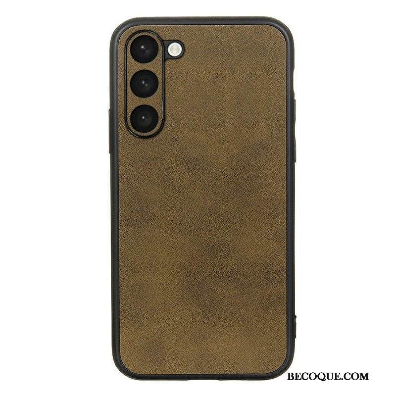 Kuori Samsung Galaxy S23 Plus 5G Hienostunut Ilme Nahkaefekti