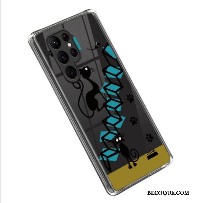 Kuori Samsung Galaxy S23 Ultra 5G Hauskoja Kissoja