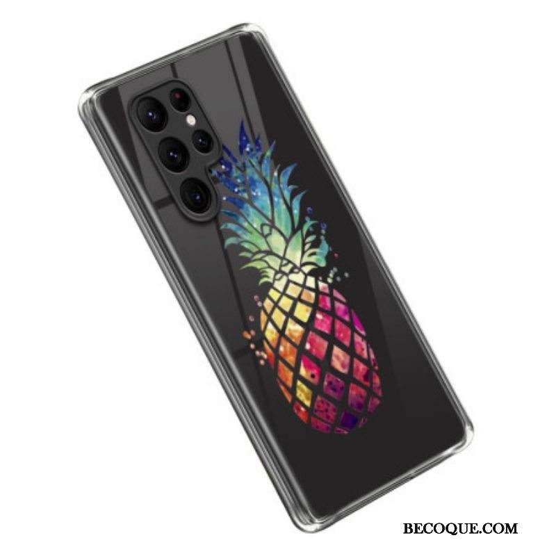 Kuori Samsung Galaxy S23 Ultra 5G Läpinäkyvä Ananas