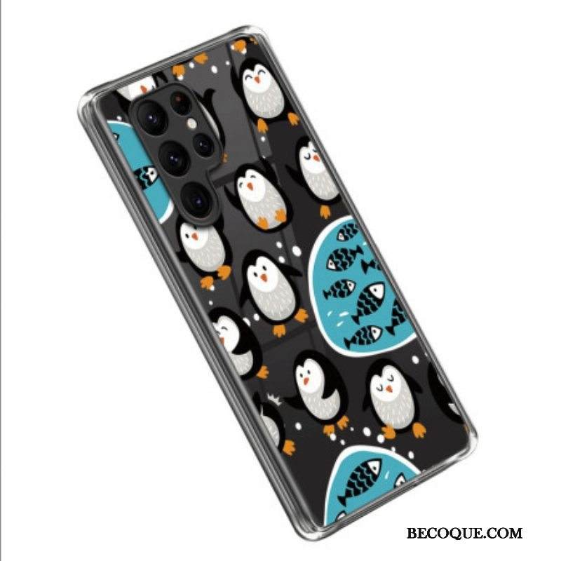 Kuori Samsung Galaxy S23 Ultra 5G Pingviinit