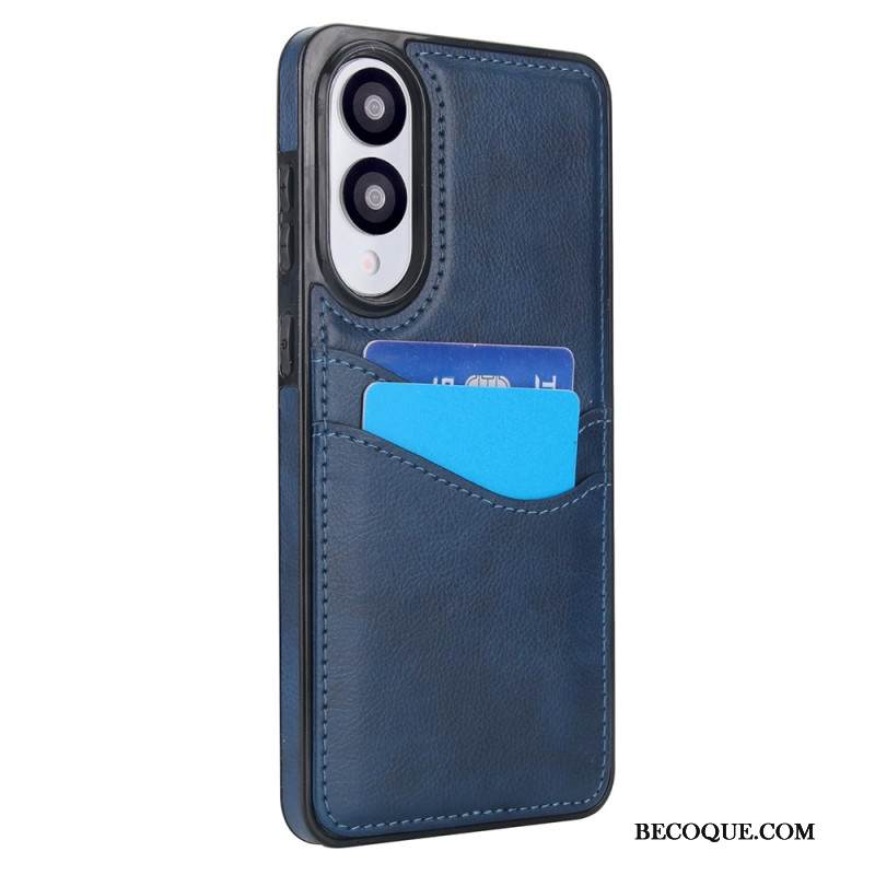 Kuori Samsung Galaxy S25 5g Edge Nahkajäljitelmä Ja Kortti Teline Suojakuori