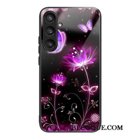 Kuori Samsung Galaxy S25 5g Karkaistusta Lasista Valmistettuja Kukkia Ja Perhosia Suojakuori