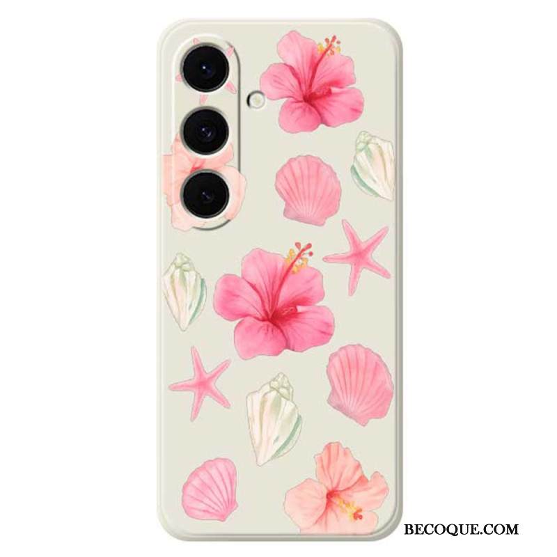 Kuori Samsung Galaxy S25 Fe Kukka- Ja Simpukkasilikoni