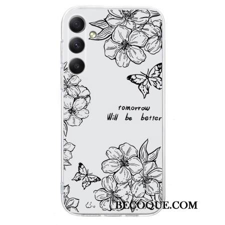 Kuori Samsung Galaxy S25 Fe Perhosia Ja Kukkia Suojakuori