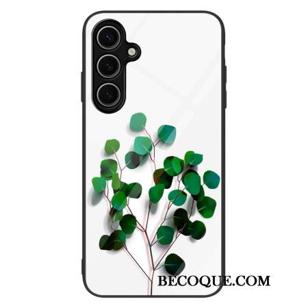 Kuori Samsung Galaxy S25 Plus 5g Karkaistua Lasia Vihreitä Lehtiä Suojakuori