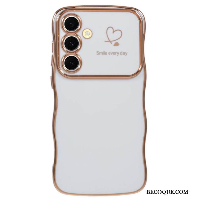 Kuori Samsung Galaxy S25 Plus 5g Sydän Ja Aaltoilevat Reunat