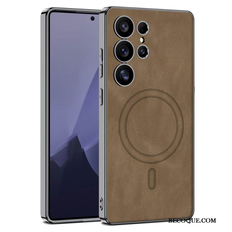 Kuori Samsung Galaxy S25 Ultra 5g Matta Keinonahka Yhteensopiva Magsafen Kanssa Suojakuori