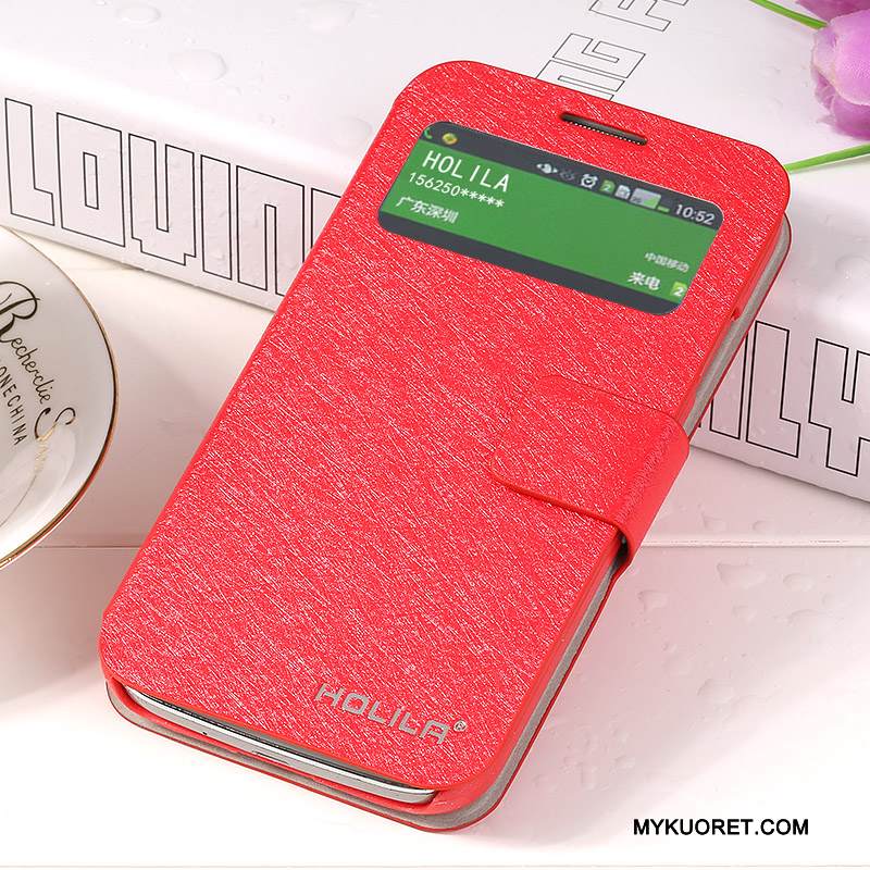 Kuori Samsung Galaxy S4 Suojaus Punainen Puhelimen Kuoret, Kotelo Samsung Galaxy S4 Nahka