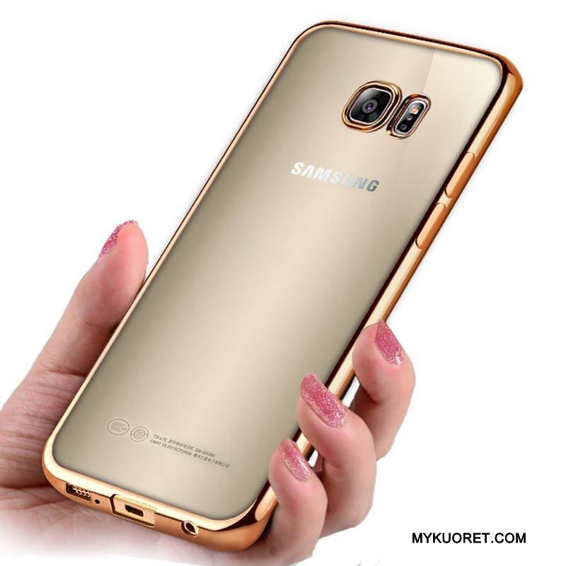 Kuori Samsung Galaxy S6 Edge Pehmeä Neste Puhelimen Kuoret Kulta, Kotelo Samsung Galaxy S6 Edge Silikoni Ultra Ohut