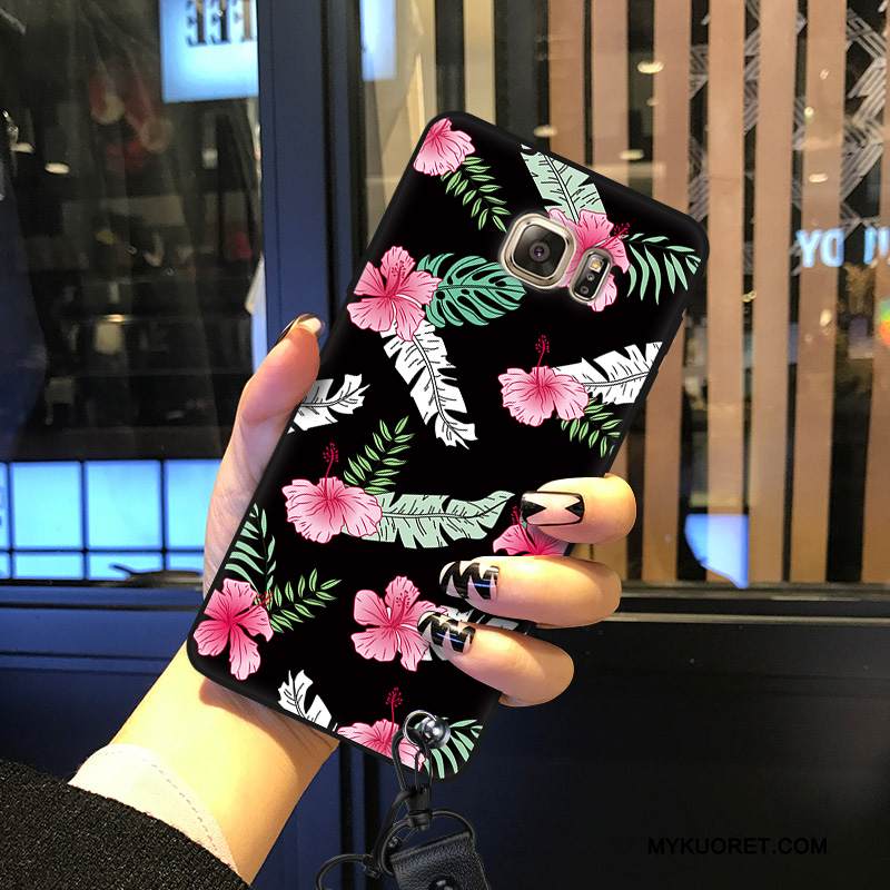 Kuori Samsung Galaxy S6 Edge + Silikoni Puhelimen Kuoret Lintu, Kotelo Samsung Galaxy S6 Edge + Laukut Murtumaton Vihreä