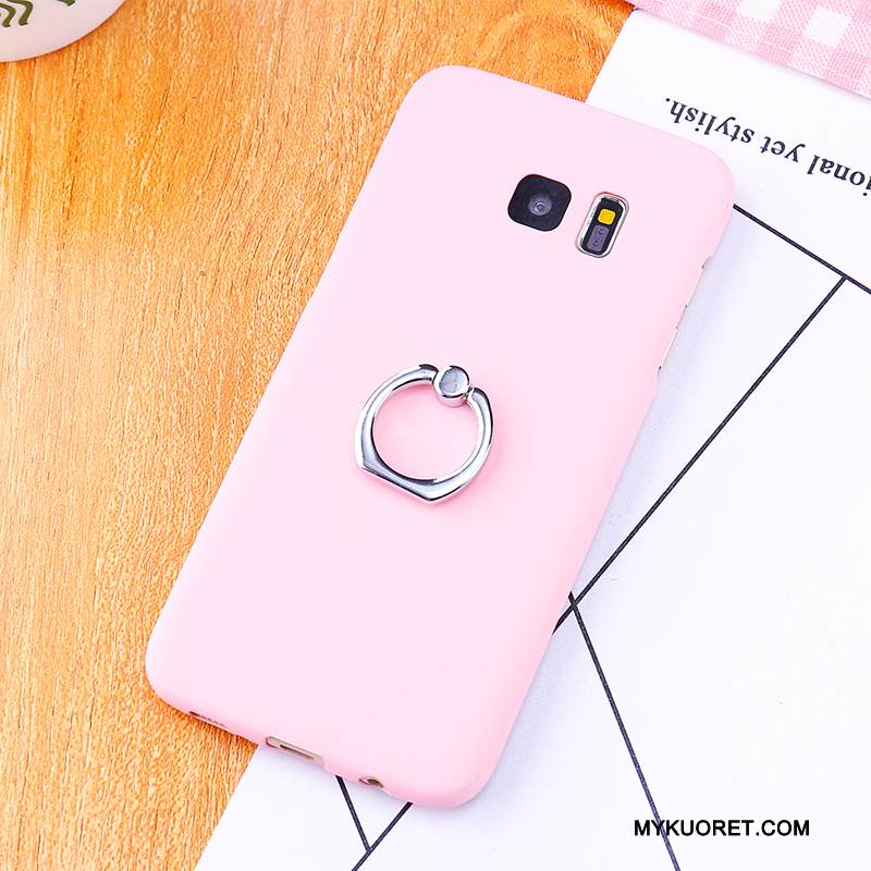 Kuori Samsung Galaxy S6 Edge + Tuki Kova Jauhe, Kotelo Samsung Galaxy S6 Edge + Suojaus Murtumaton Puhelimen Kuoret