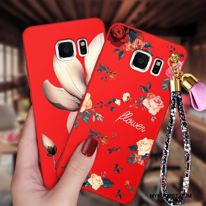 Kuori Samsung Galaxy S6 Suojaus Punainen Puhelimen Kuoret, Kotelo Samsung Galaxy S6 Laukut Murtumaton