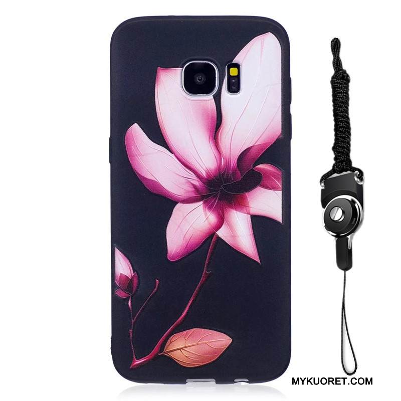 Kuori Samsung Galaxy S7 Edge Kohokuviointi Pesty Suede Puhelimen Kuoret, Kotelo Samsung Galaxy S7 Edge Sarjakuva Jauhe