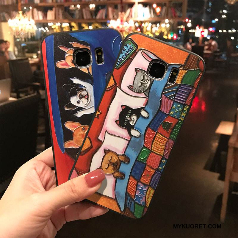 Kuori Samsung Galaxy S7 Edge Laukut Trendi Persoonallisuus, Kotelo Samsung Galaxy S7 Edge Sarjakuva Puhelimen Kuoret Ripustettavat Koristeet