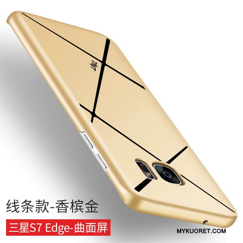Kuori Samsung Galaxy S7 Edge Luova Puhelimen Kuoret Kova, Kotelo Samsung Galaxy S7 Edge Suojaus Pesty Suede Murtumaton