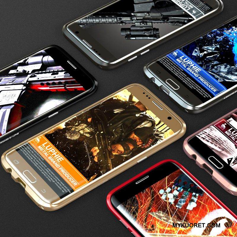 Kuori Samsung Galaxy S7 Edge Metalli Valkoinen Ultra, Kotelo Samsung Galaxy S7 Edge Suojaus Puhelimen Kuoret Ohut