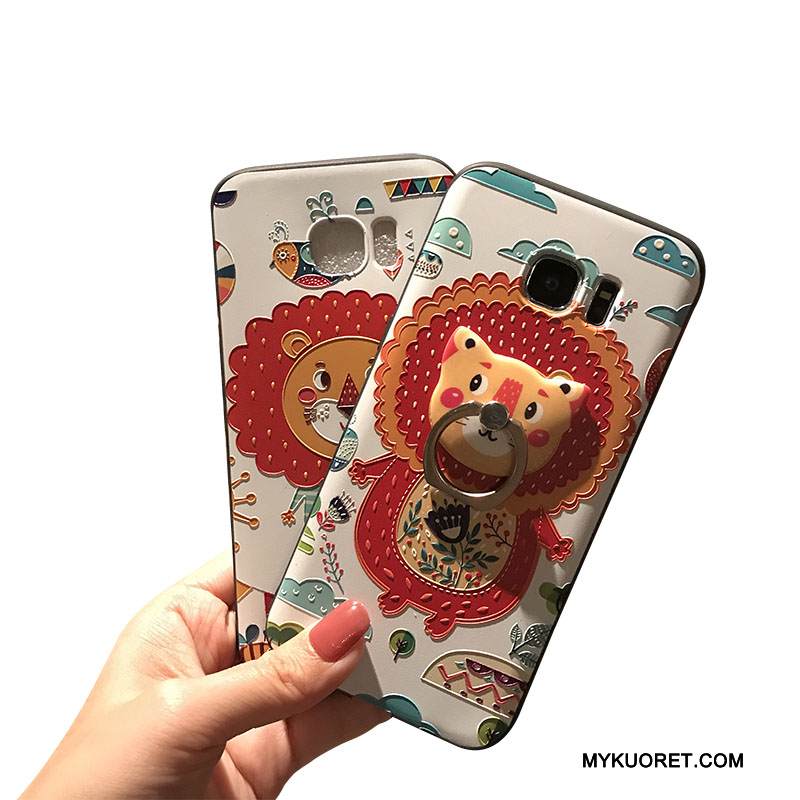 Kuori Samsung Galaxy S7 Edge Monivärinen Kissa Musta, Kotelo Samsung Galaxy S7 Edge Pehmeä Neste Pesty Suede Puhelimen Kuoret